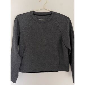 LULULEMON ATHLETICA On-Track Crew Sweatshirt  Heathered Gray Size 10